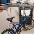 ZLCK Folding Bike Blue 20in Wheels, Steel Frame, Mudguards Reflectors, 1 Speed