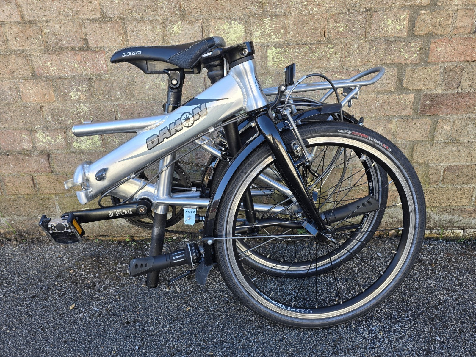 Dahon Helios Metro Vintage Folding Aluminium Push Bike Silver, Circa 1999