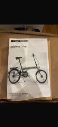 Tchibo TCM Aluminium Folding Bike Silver 20 Inch Wheels Selle Royal Saddle