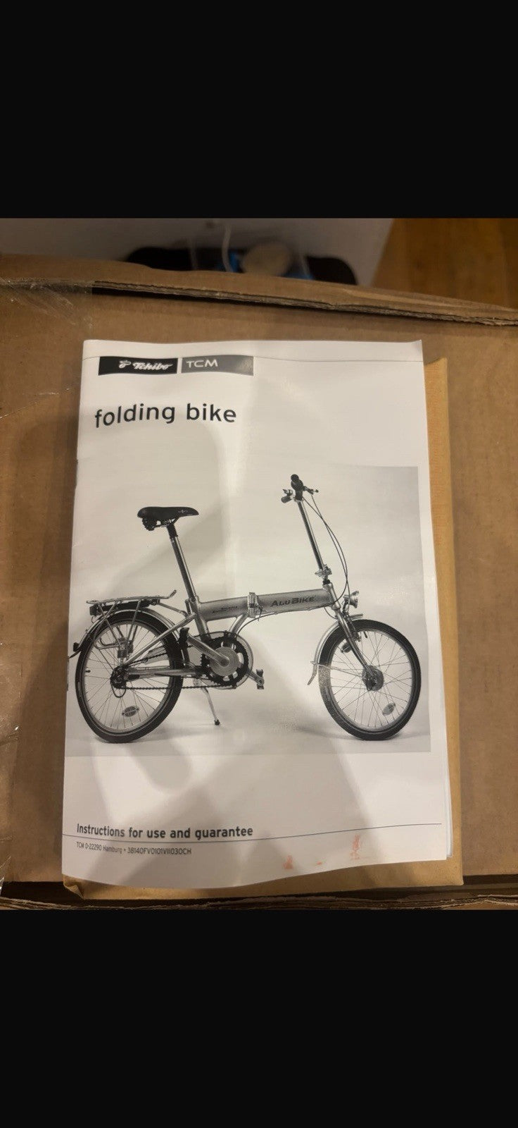 Tchibo TCM Aluminium Folding Bike Silver 20 Inch Wheels Selle Royal Saddle