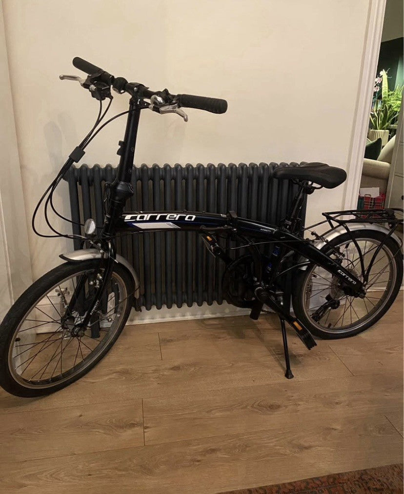 Carrera Intercity 20'' Unisex 8-Speed Folding Bike Black