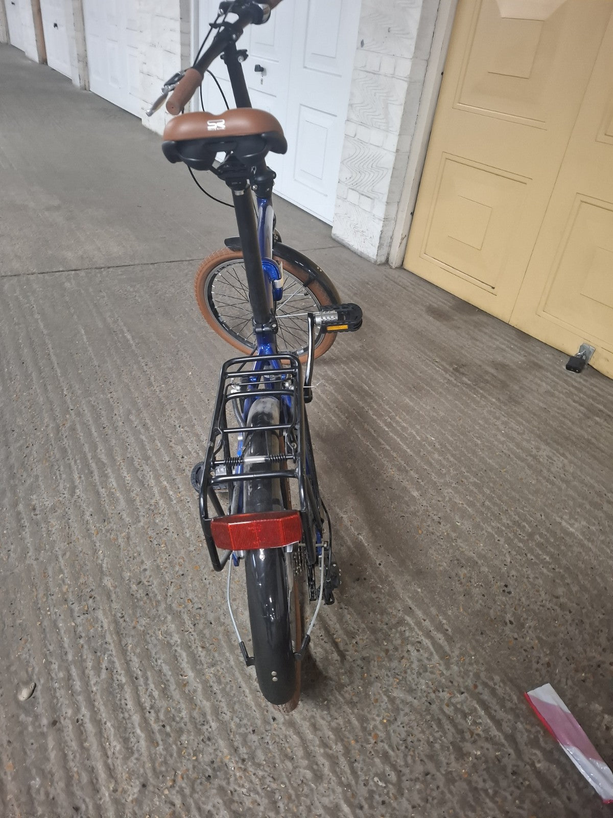 Raleigh Stowaway Folding Bike 6 Speed Metallic Blue.Never Used Great Condition