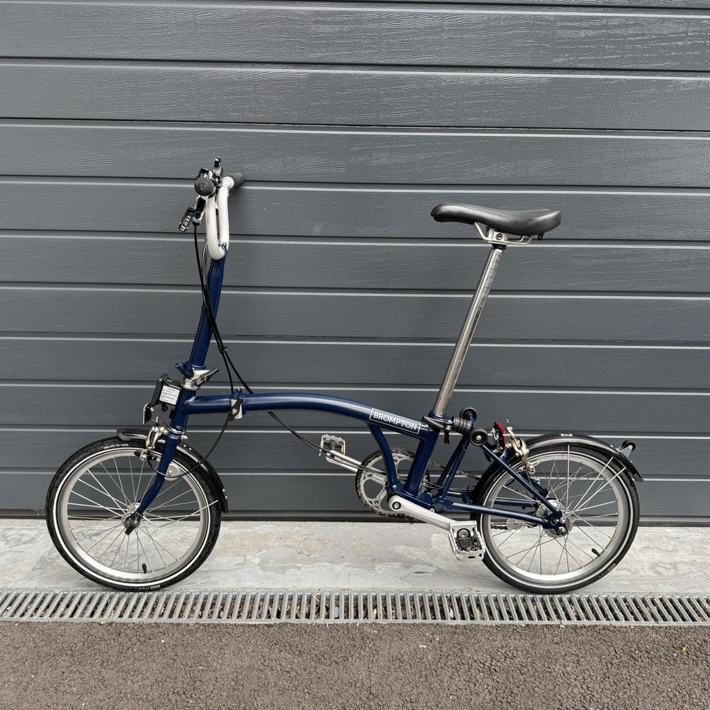 Brompton M3L 3 speed Tempest Blue Superb Condition