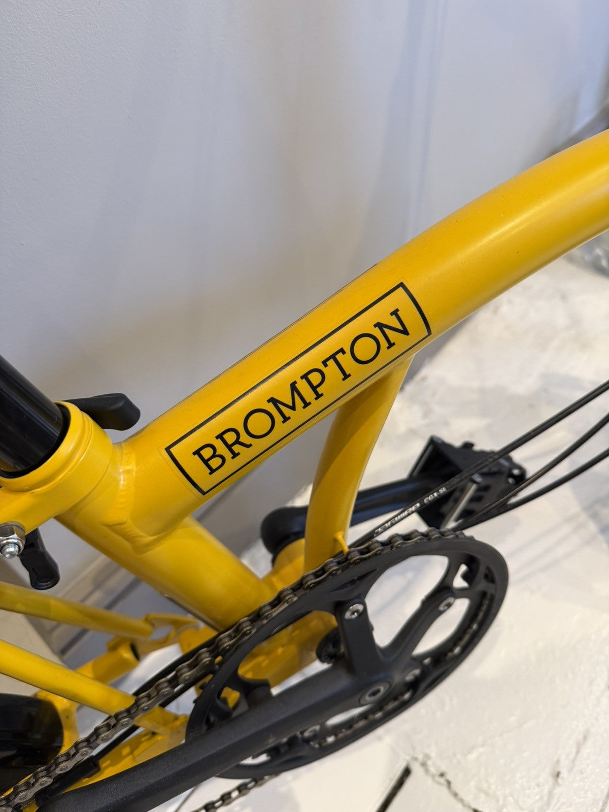 Brompton 2025 C-Line 6-speed High Handlebar - Yellow - Excellent Condition