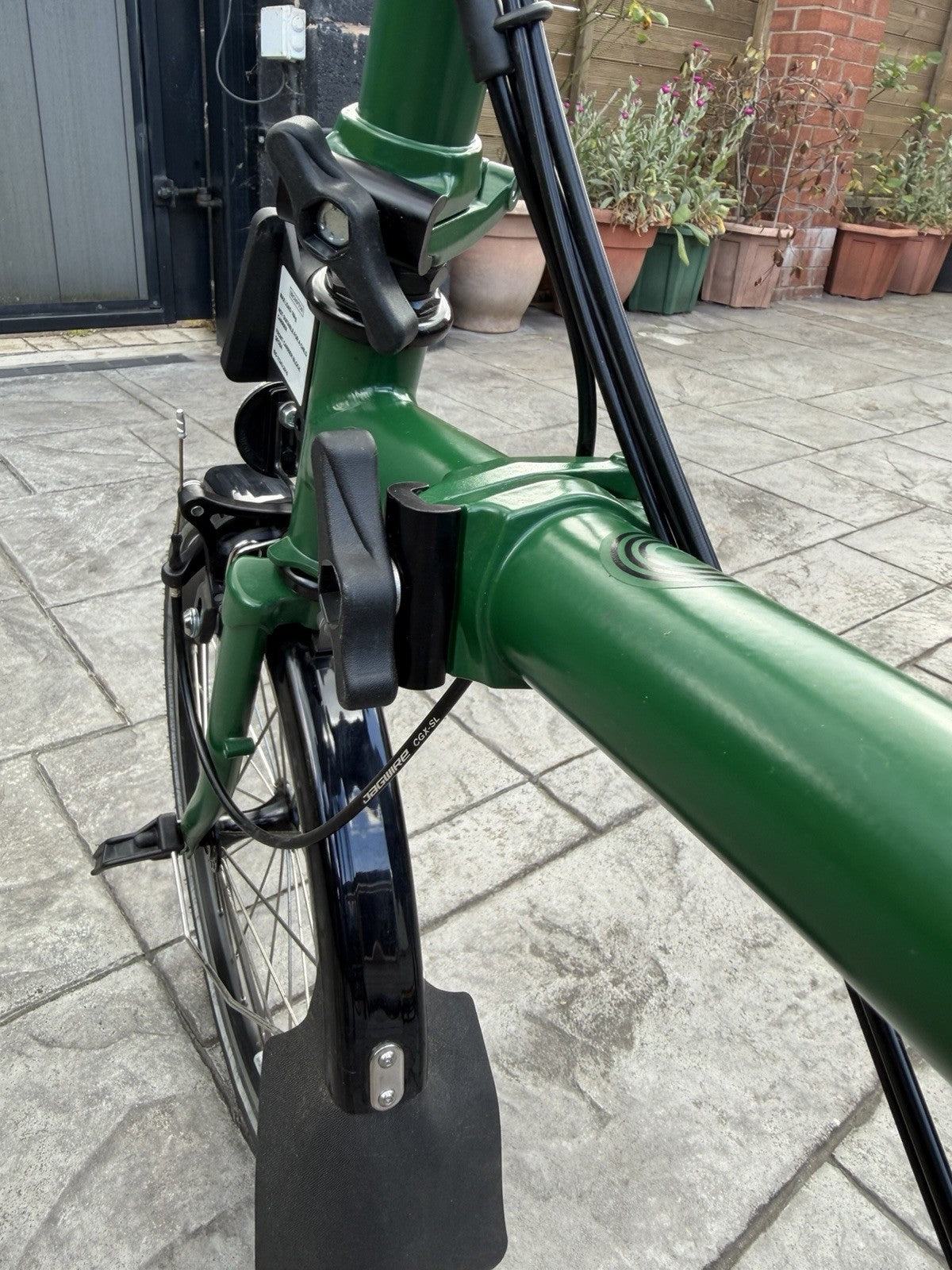 Brompton M6L C Line 6 Speed Folding Bike Green With Original Bag