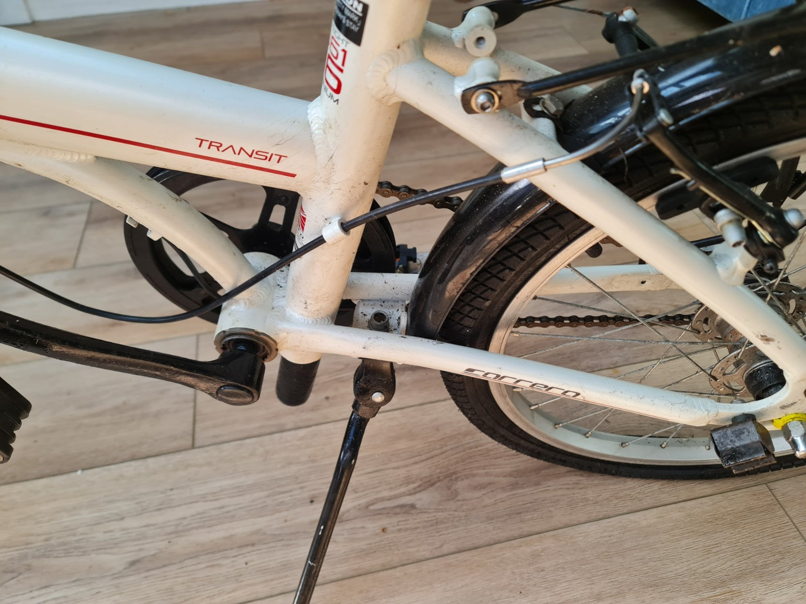Carrera Transit Lightweight Folding Bike  Aluminium White
