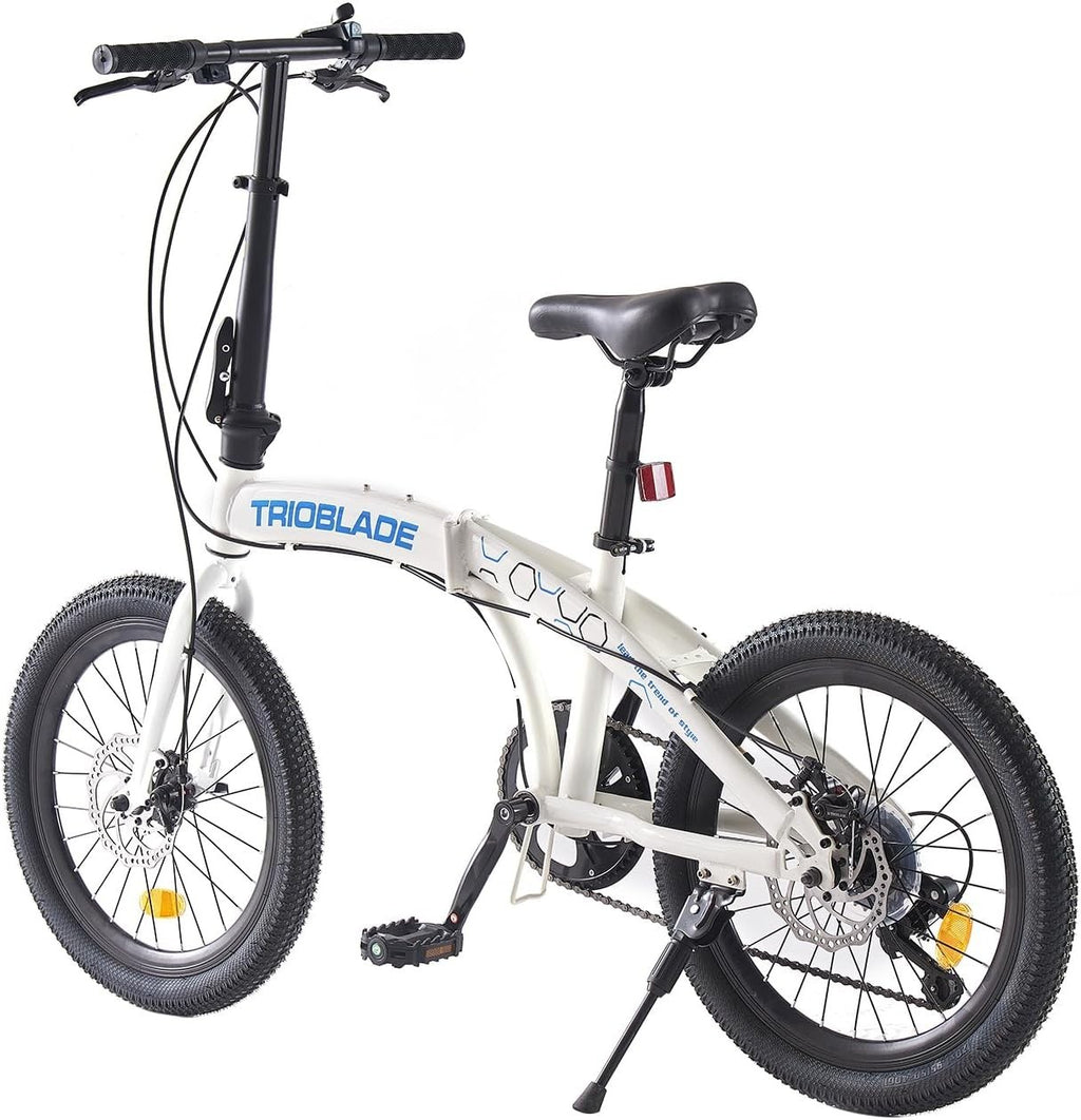 20" Folding Mountain Bike 7-Speed Disc Brake Lightweight for Adults