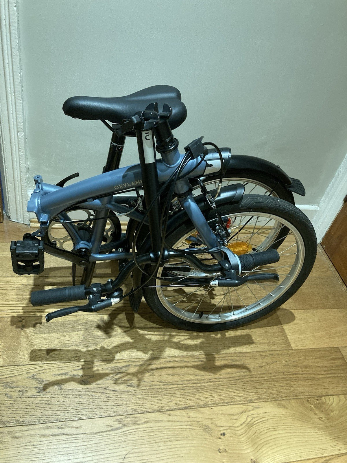 BTWIN Folding Bike Fold 120 - Blue- Used Excellent condition 6 speed