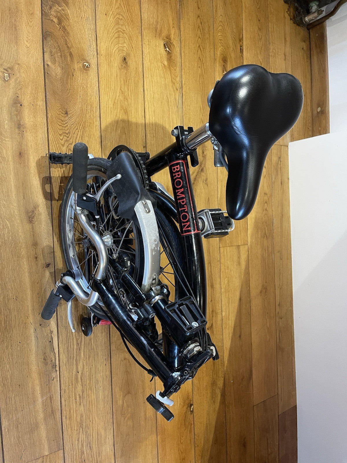 Brompton Folding Bike 16in Black/Silver Derailleur Caliper, Rack Mudguards