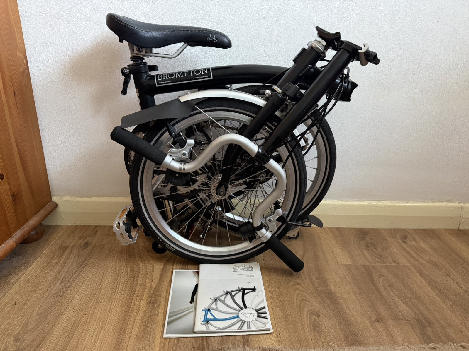 Brompton C Line M3L (3 Speed)  folding bicycle - Black