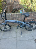 Ecosmo 20AF09BL 20" Wheel 12kg Lightweight Alloy Folding City Bicycle - Black