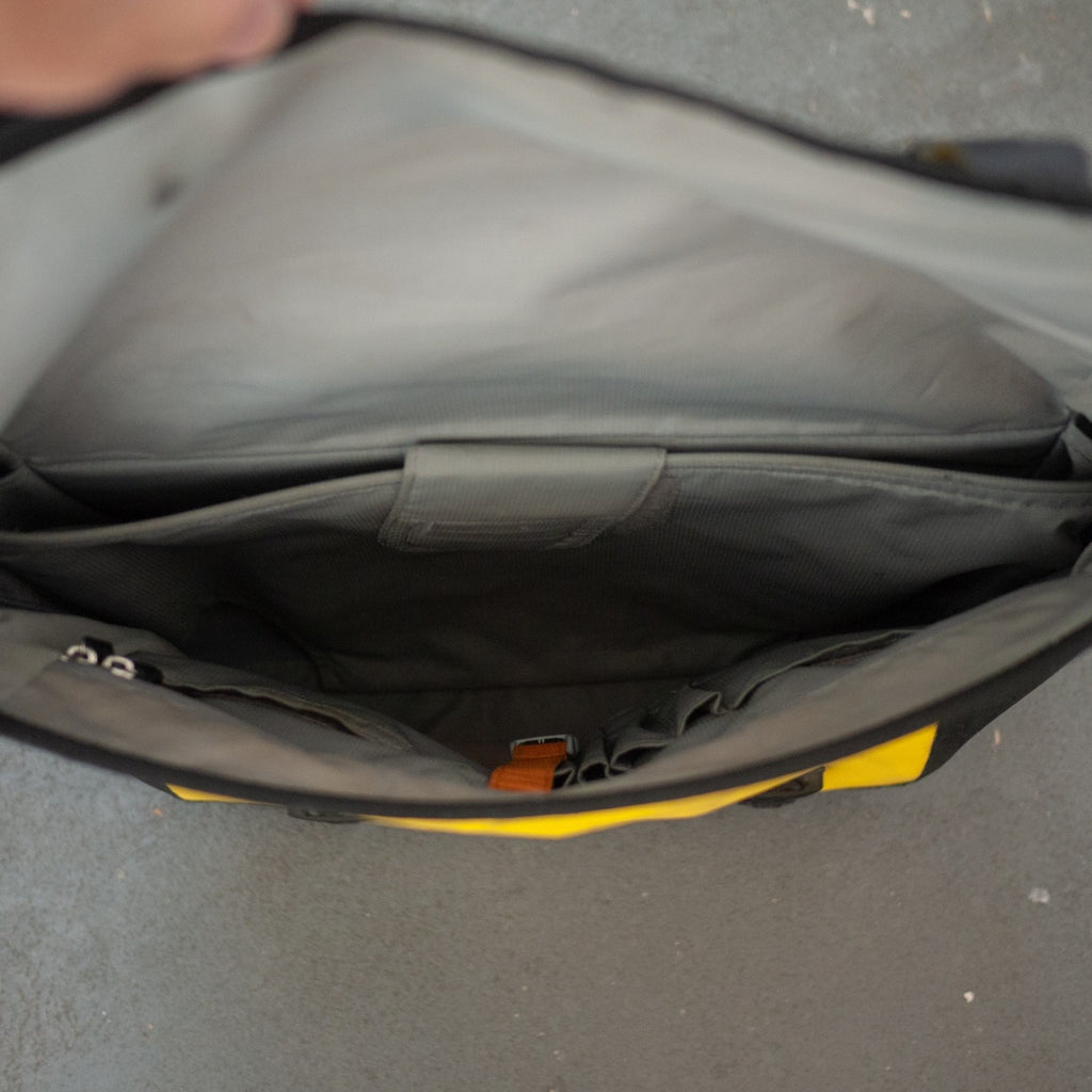 Brompton Ortlieb O Bag - Yellow & Brompton Front Carrier Block Same Day Dispatch
