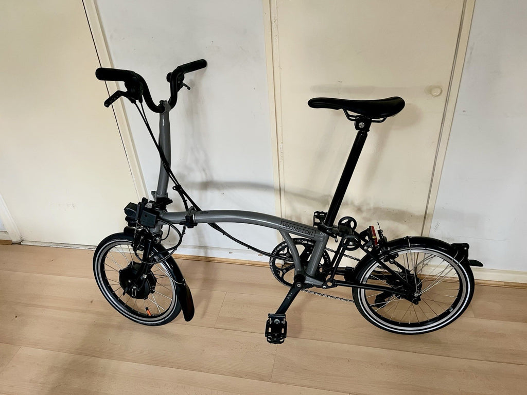 Brompton P Line 4-Speed Folding Bike Storm Grey Lightweight Excellent Condition