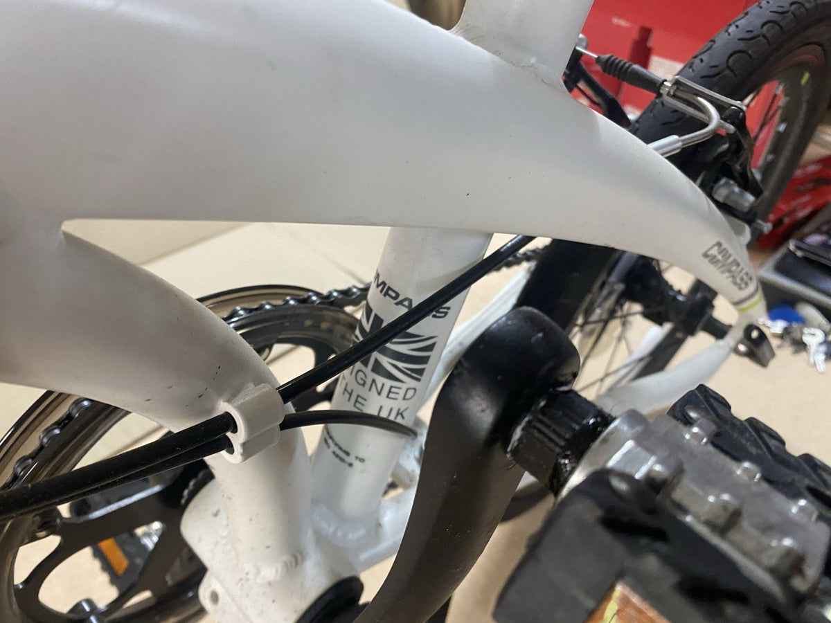 Go Outdoors Compass Northern Folding Bike 20" Wheels White