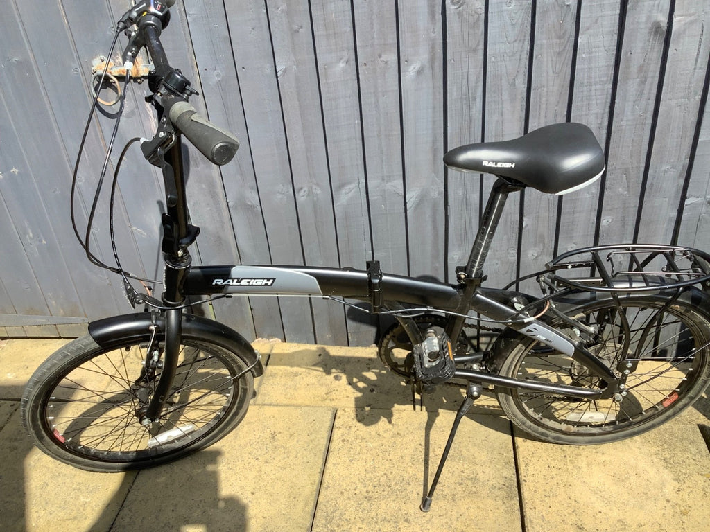 Raleigh Stowaway Folding Bike Black/Grey
