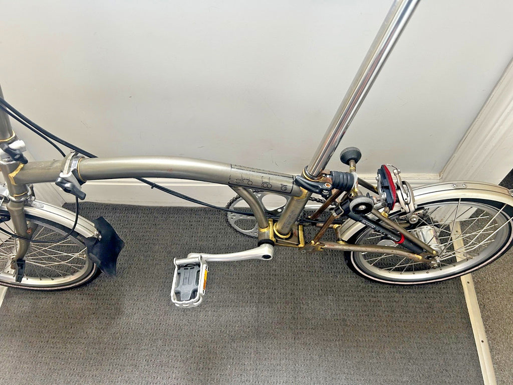 Brompton M3L C-line Folding Bike Raw Lacquer 3 - speed