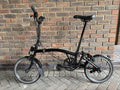 Brompton M6L Black Edition 6 Speed Folding Bike With Toolkit And Messenger Bag