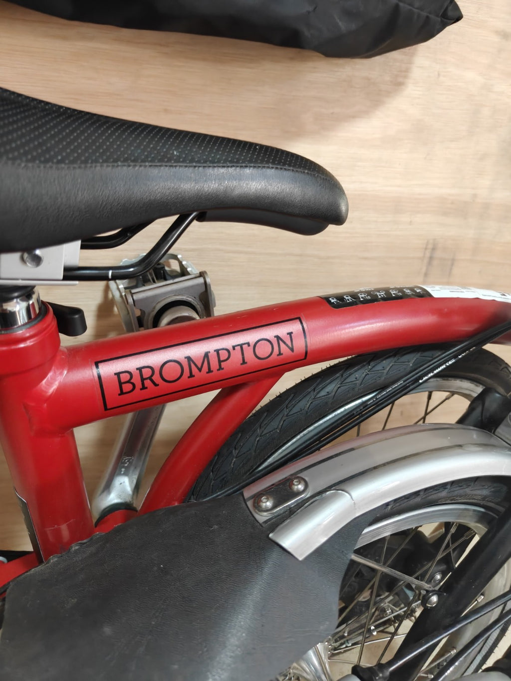 Brompton C Line folding bicycle 2022 Serial 2203020006 Red + Bags + Accessories