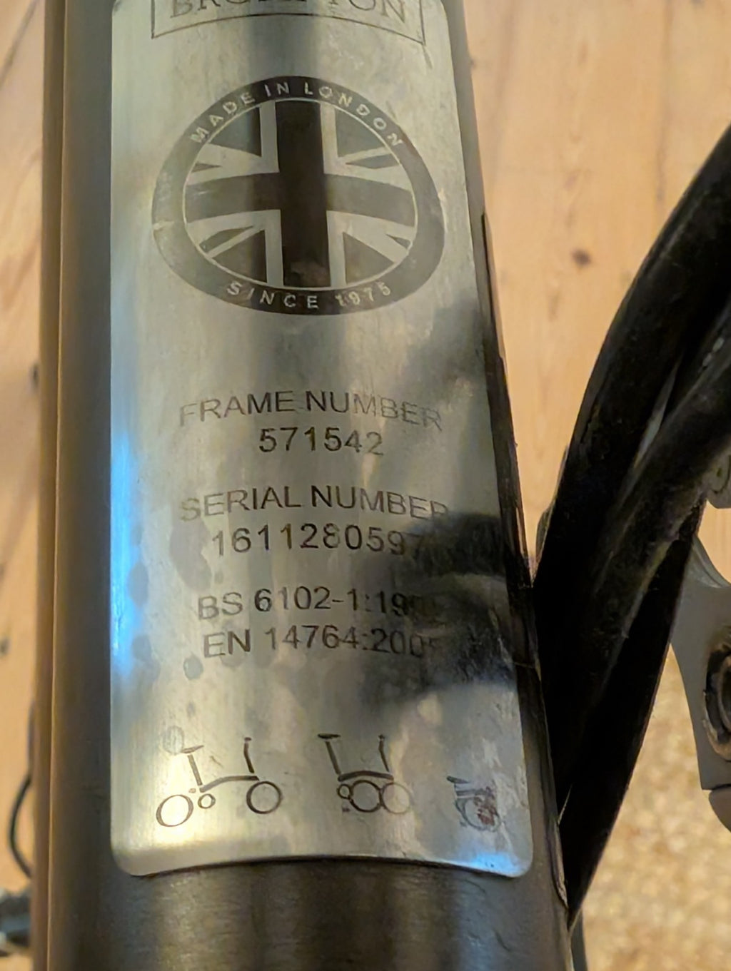 Immaculate Brompton H6LX Superlight (Titanium) | Raw Lacquer | 2017 | H-Type