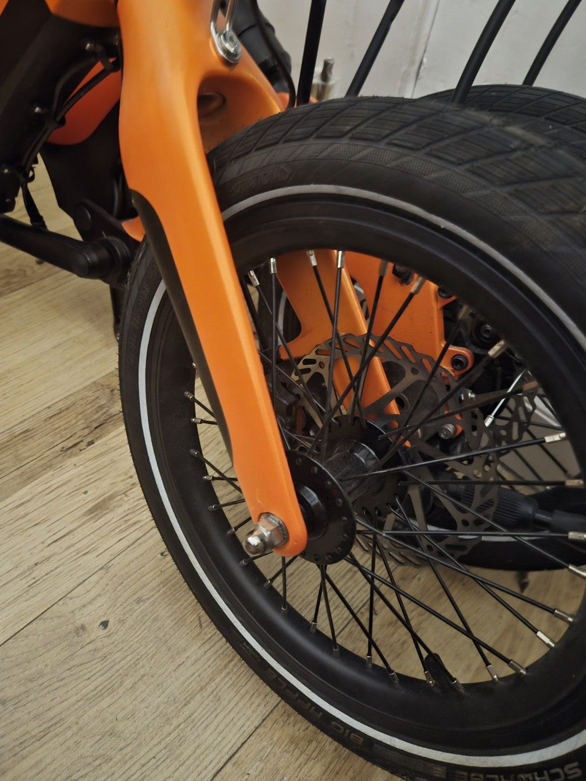 MiRIDER One 16 Folding Bike Orange (Excellent Condition + Extras)