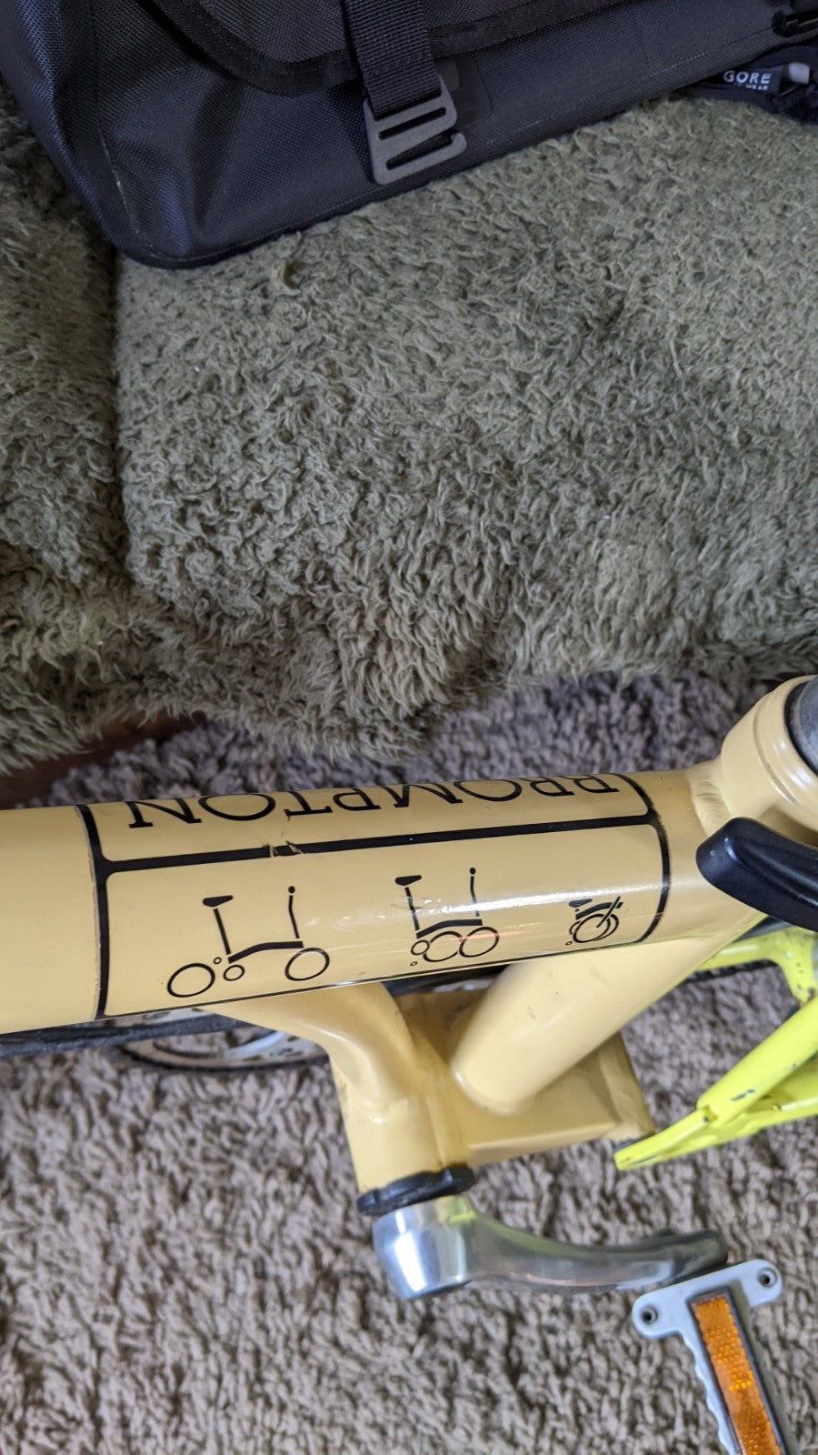 Brompton 3-speed folding bicycle, all original, little use, test ridden working