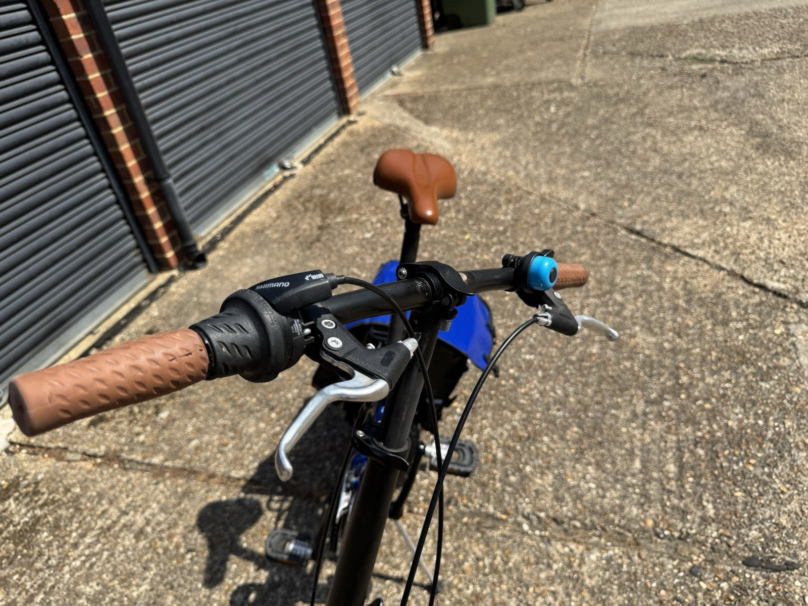 Raleigh Stow-A-Way 20in Folding Bike Blue, Rear Rack, Mudguards, Kickstand