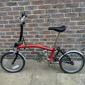 Brompton 16in Folding Bike Red/Black/Silver.