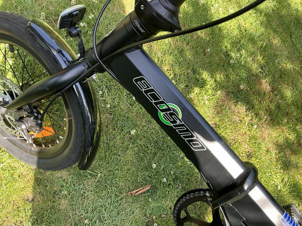Ecosmo Folding Bicycle Black 16 Wheel with Carry Case Excellent Condition