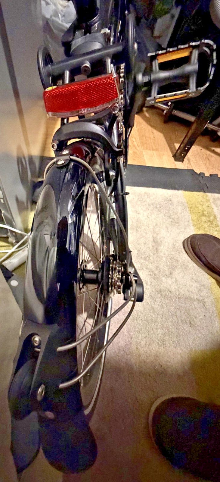 Brompton Electric P Line Urban Folding Bike – Midnight Black