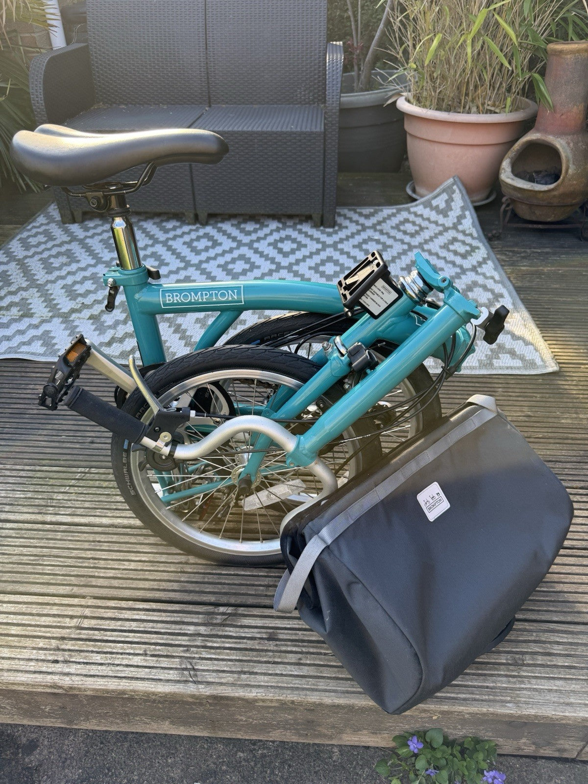 Brompton B75 Folding Bike, 3-Speed