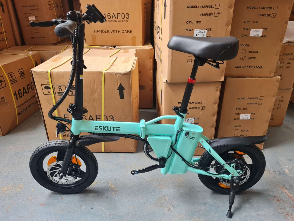 14" Portable Commuter Bike 50km 36V 9A Folding City Bike Full Disc-F200R LG