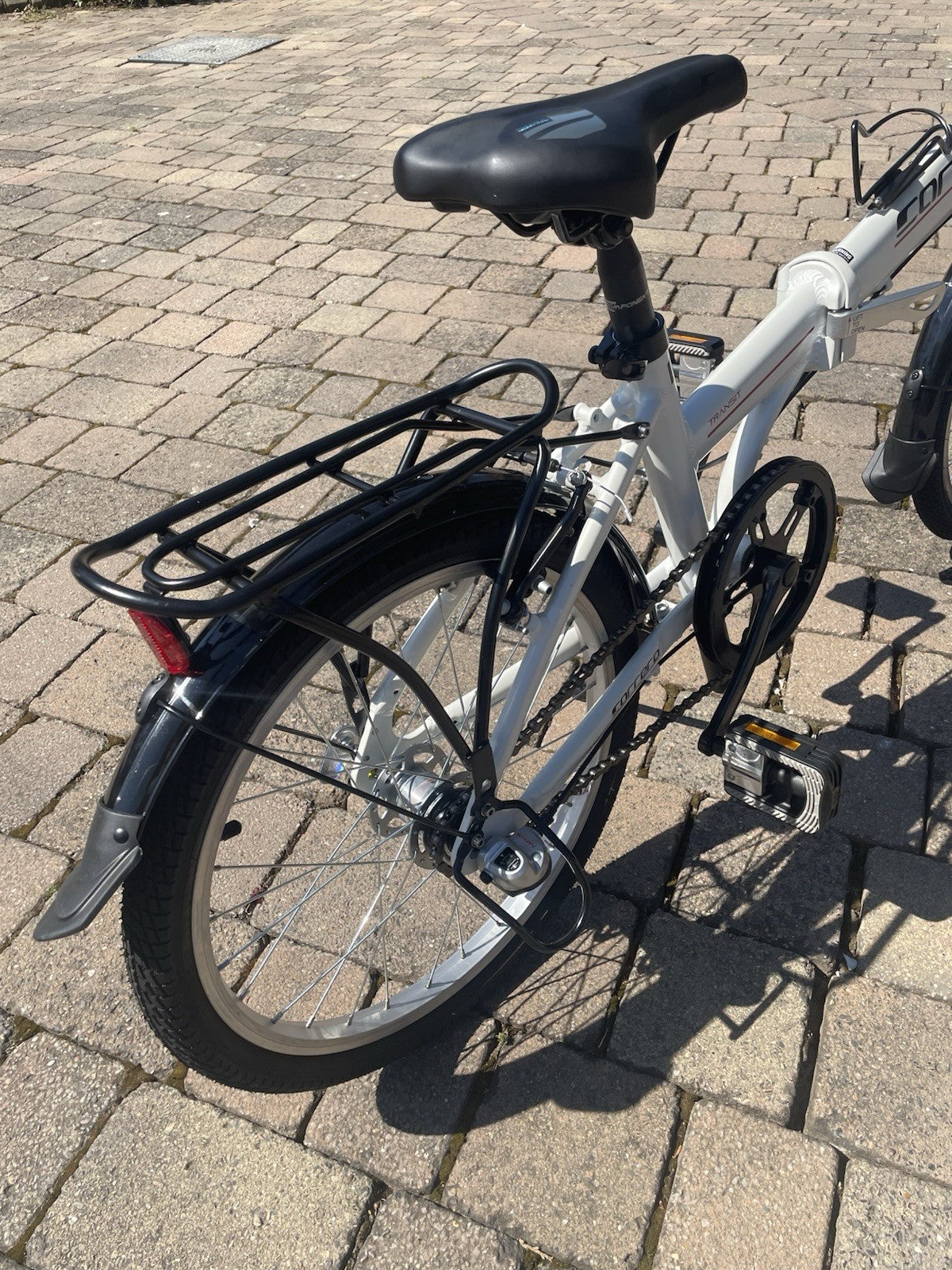 Carrera Transit Lightweight Folding Bike 6061 T6 Aluminium White Colour