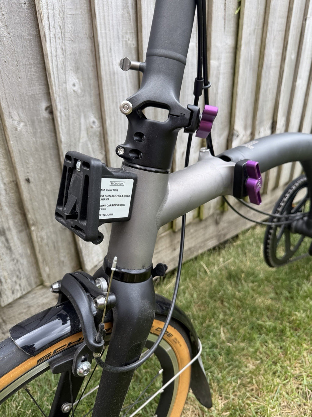 Brompton T Line - Ceratech (purple) Low bar 4 speed.