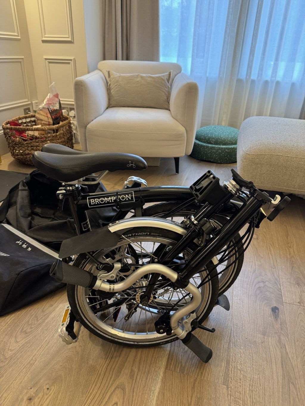 Brompton 6 Speed C-line Folding Bike Black