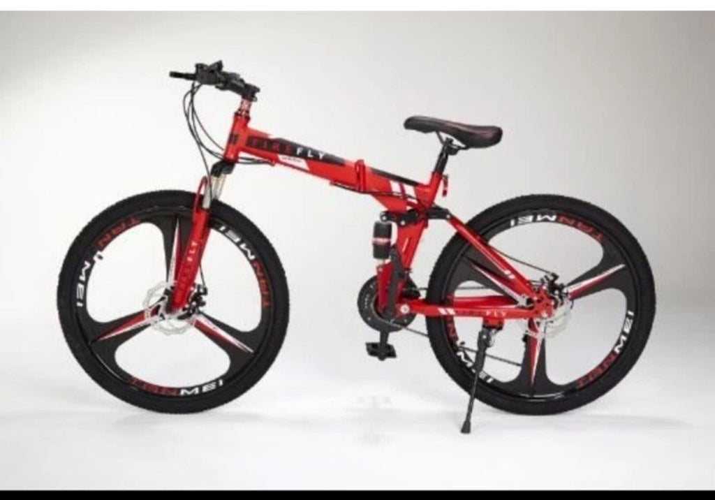 Red 26" Folding Bike Bicycle - Brand New in Box - Compact & Portable IN BOX