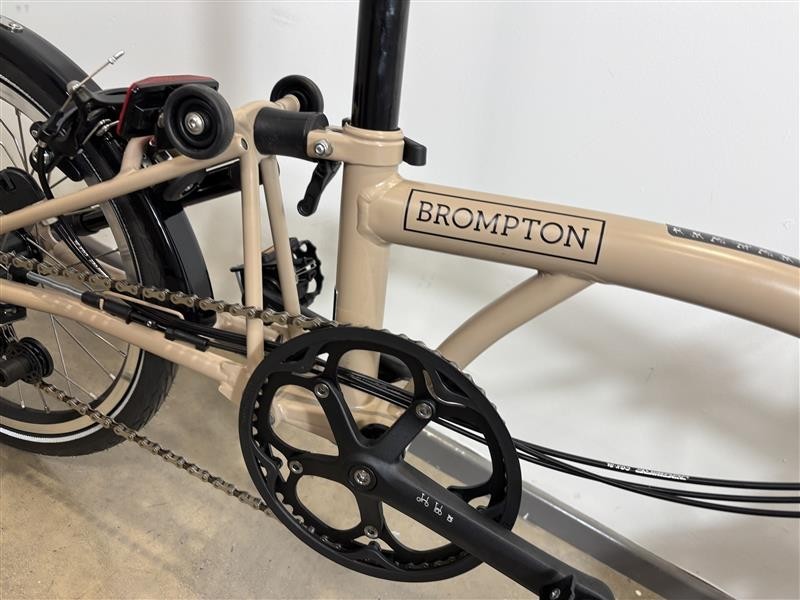 Brompton C Line 6 Speed 2024 Mid Handlebar Folding Bike - Dune Sand