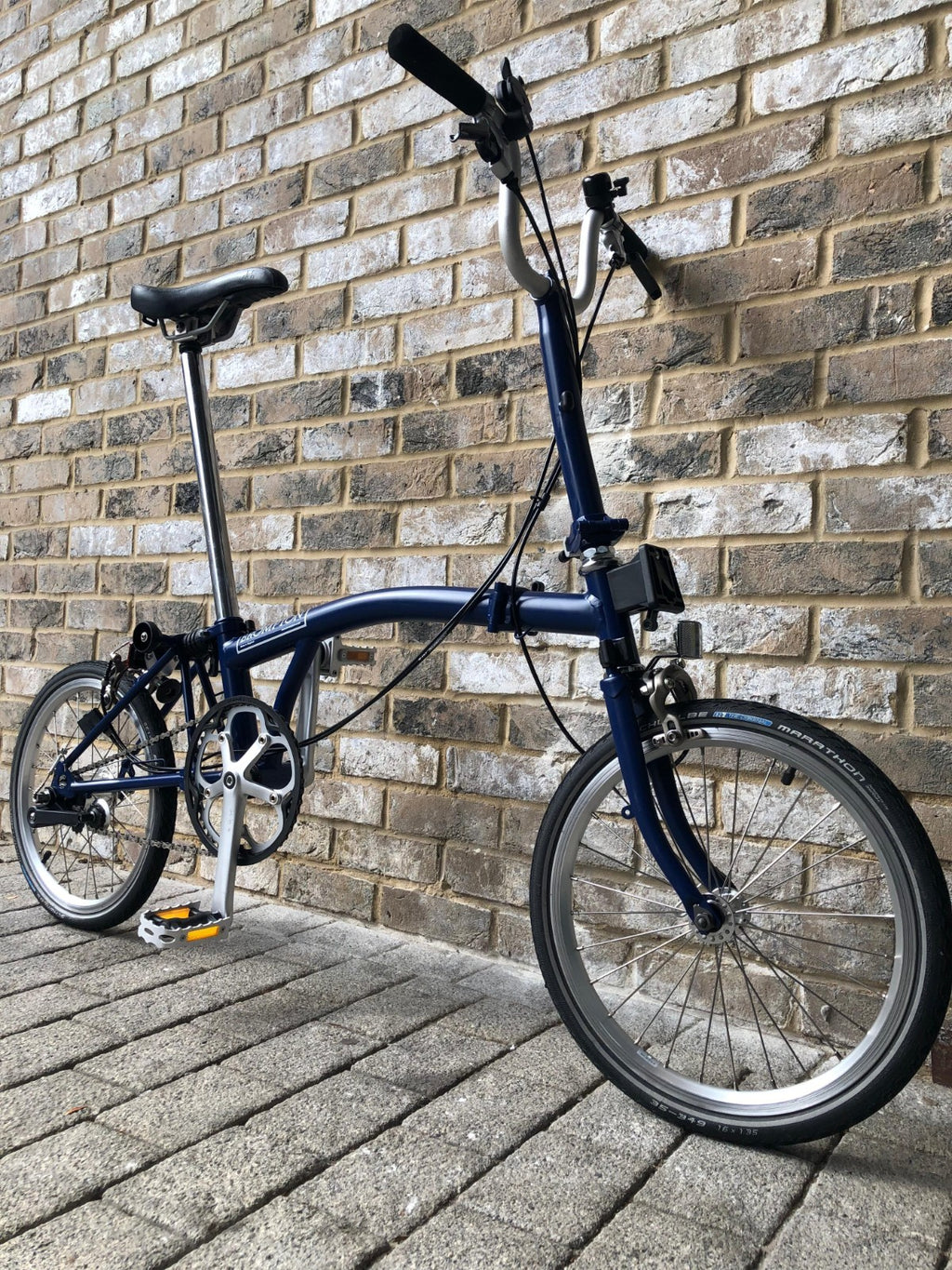 Brompton Cobalt Blue 3 Speed Mid M3L - WORLDWIDE DELIVERY