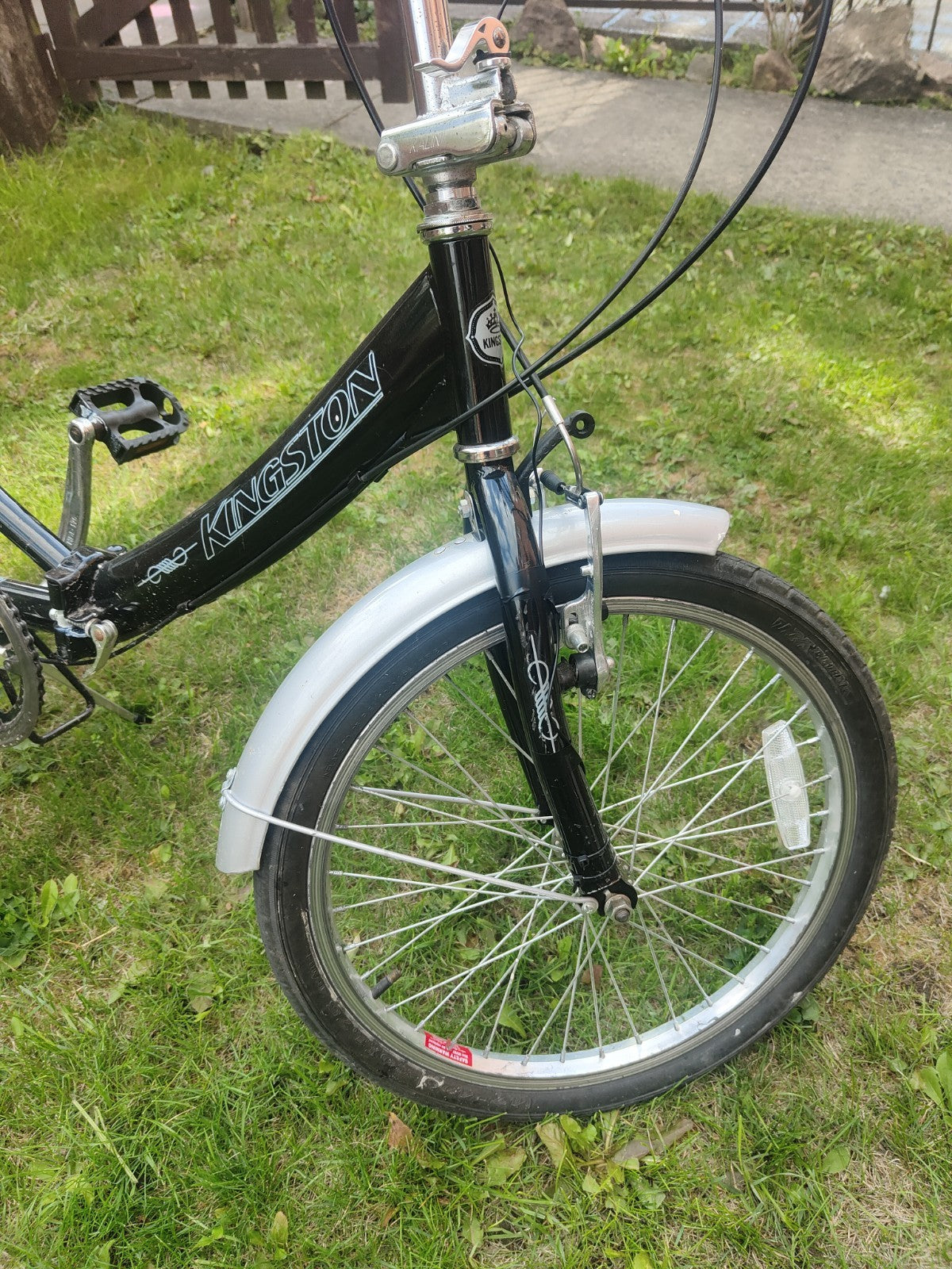 Kingston 20in Folding Bike 6-Speed Black/Silver Rear Rack Fenders + EXTRA'S