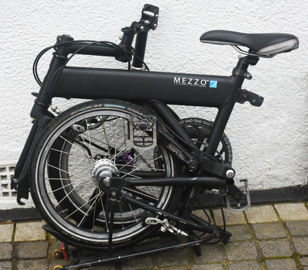 Mezzo 3 Speed Sturmey Archer Geared Folding Bicycle - Good Conditionh