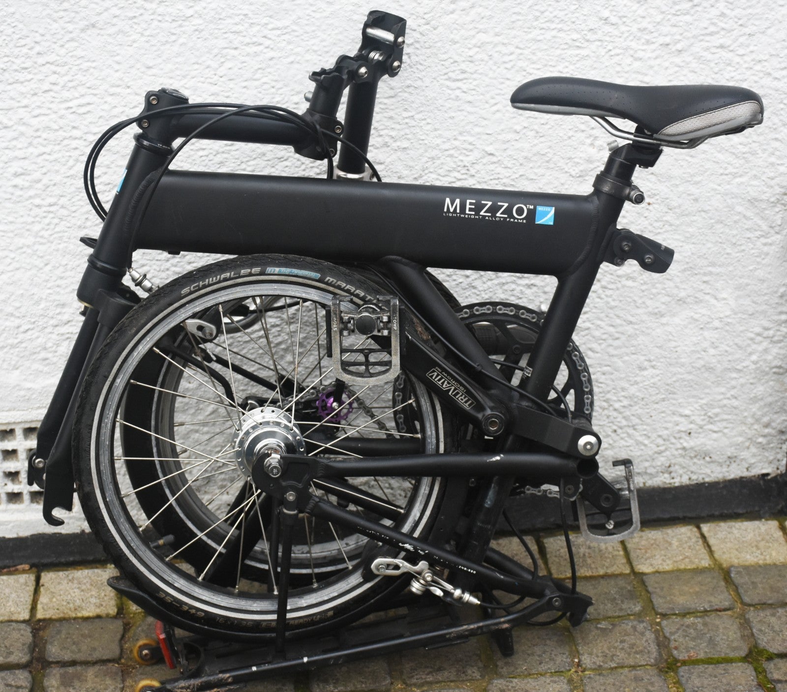 Mezzo 3 Speed Sturmey Archer Geared Folding Bicycle - Good Conditionh