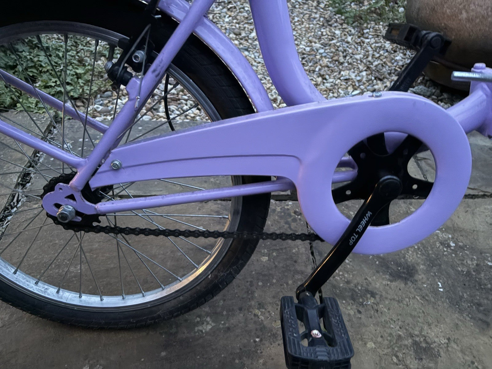 Foldaway Poli Lucca bicycle Purple With Basket And Box Rack Great Condition