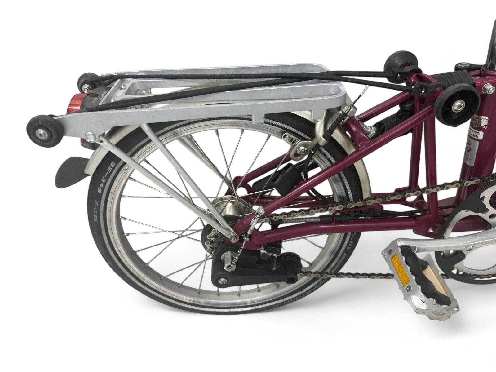 Brompton C Line P6R (6 Speed) folding bicycle - Claret