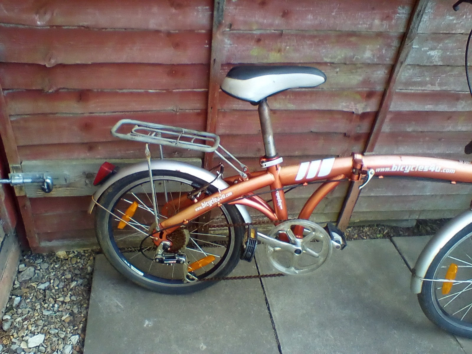 bicycle used folding bike 20 in wheels 6 gears
