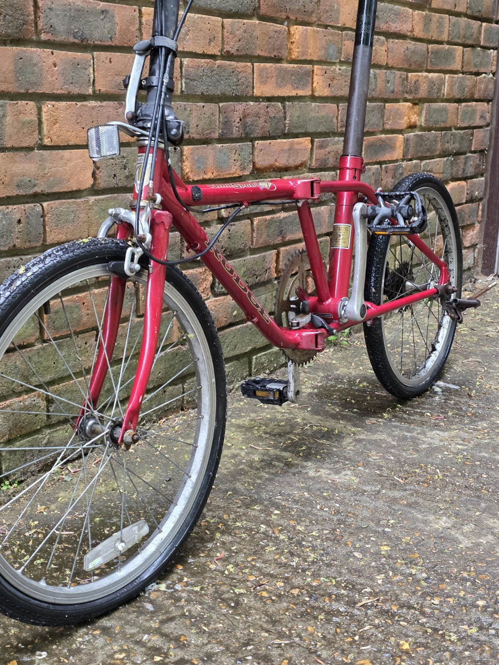 RARE* VINTAGE RUDGE TRANSPORT 7 FOLD UP BIKE BICYCLE (RESTORATION PROJECT)