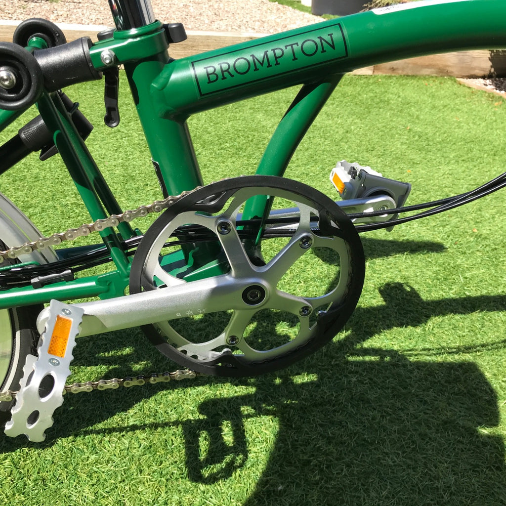 Brompton C Line folding bike 4 speed, dark green, excellent condition