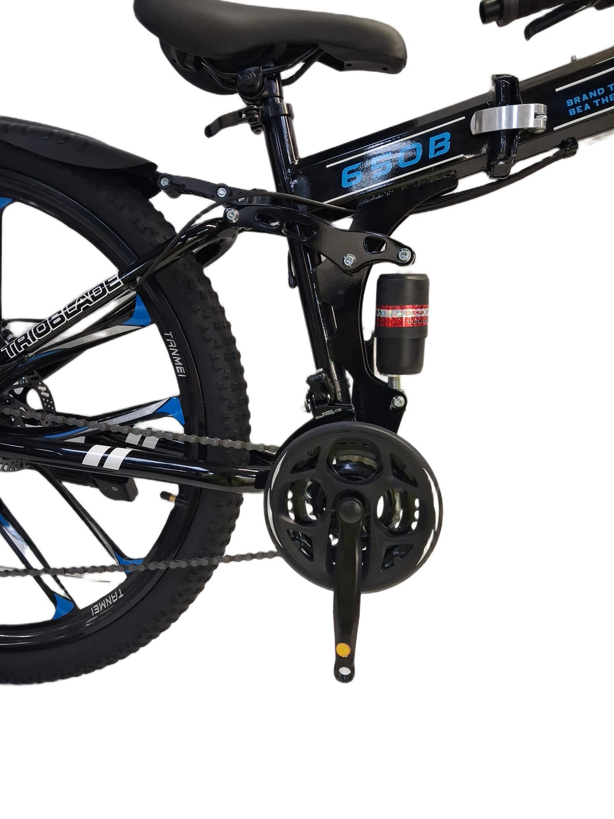 Trioblade 21-Speed 10 Spoke Wheels Foldable Mountain Bike 16" Frame Black (Dent)