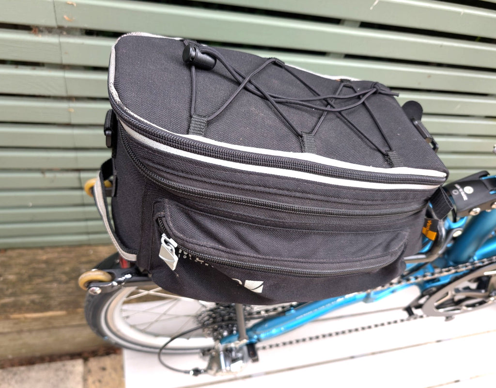 Mezzo D9 Folding Fold-up Foldable Bike with Rear Rack Bag