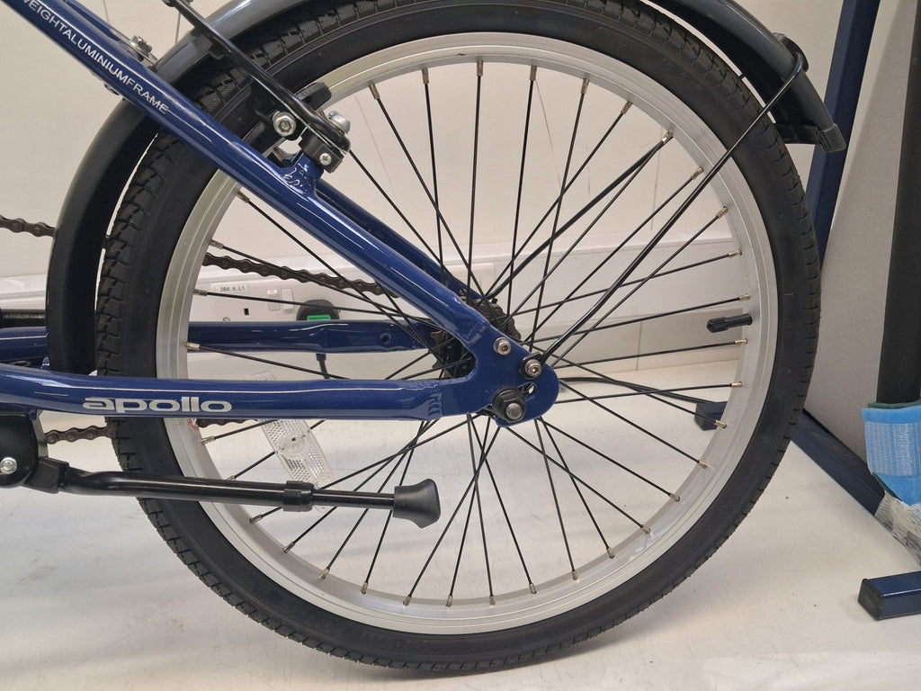 Apollo Tuck Single Speed One Size Compact 14kg Folding Bike - Blue (Scratched)