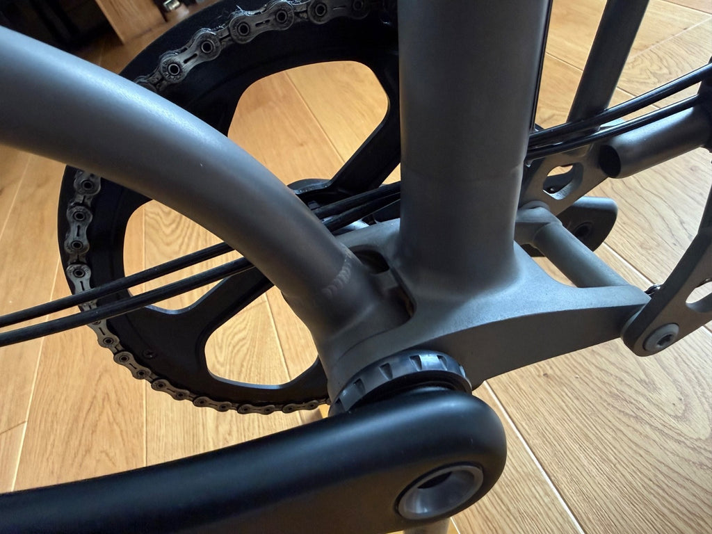 Brompton T-Line 4-Speed Titanium Folding Bike Low Handlebar- Excellent Condition