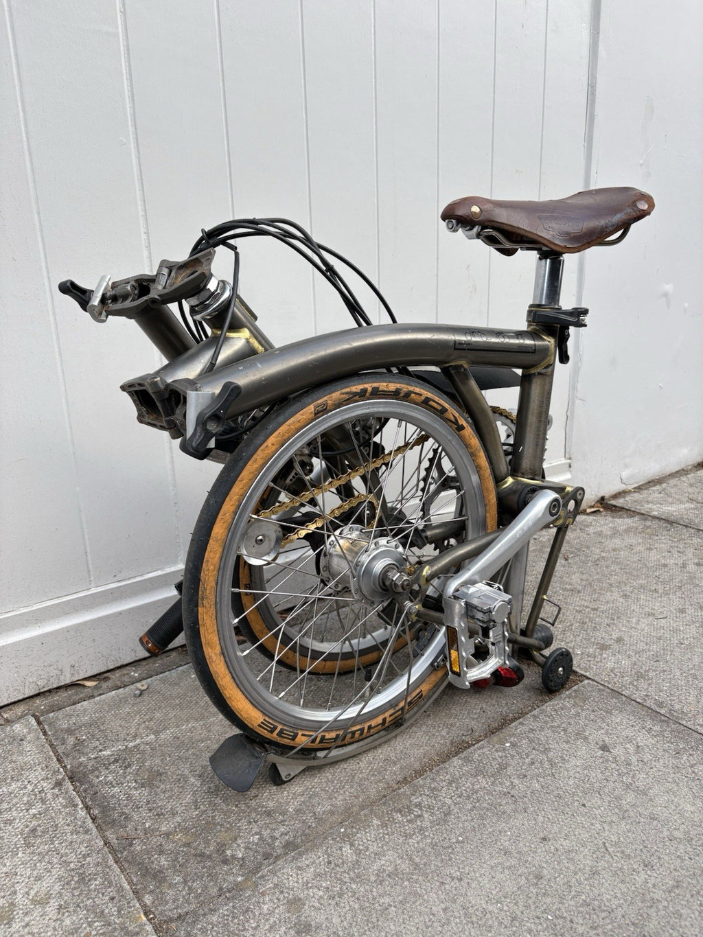 2015 Brompton Raw Lacquer Folding Bike 3 Speed